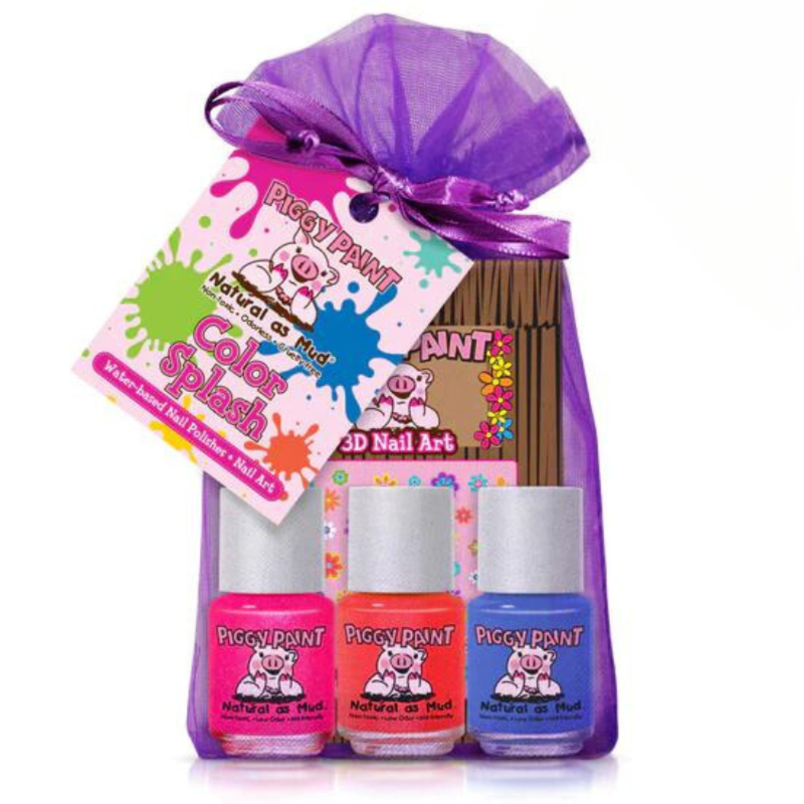 Piggy Paint Piggy Paint Colour Splash Gift Set 3 polish/Nail Art