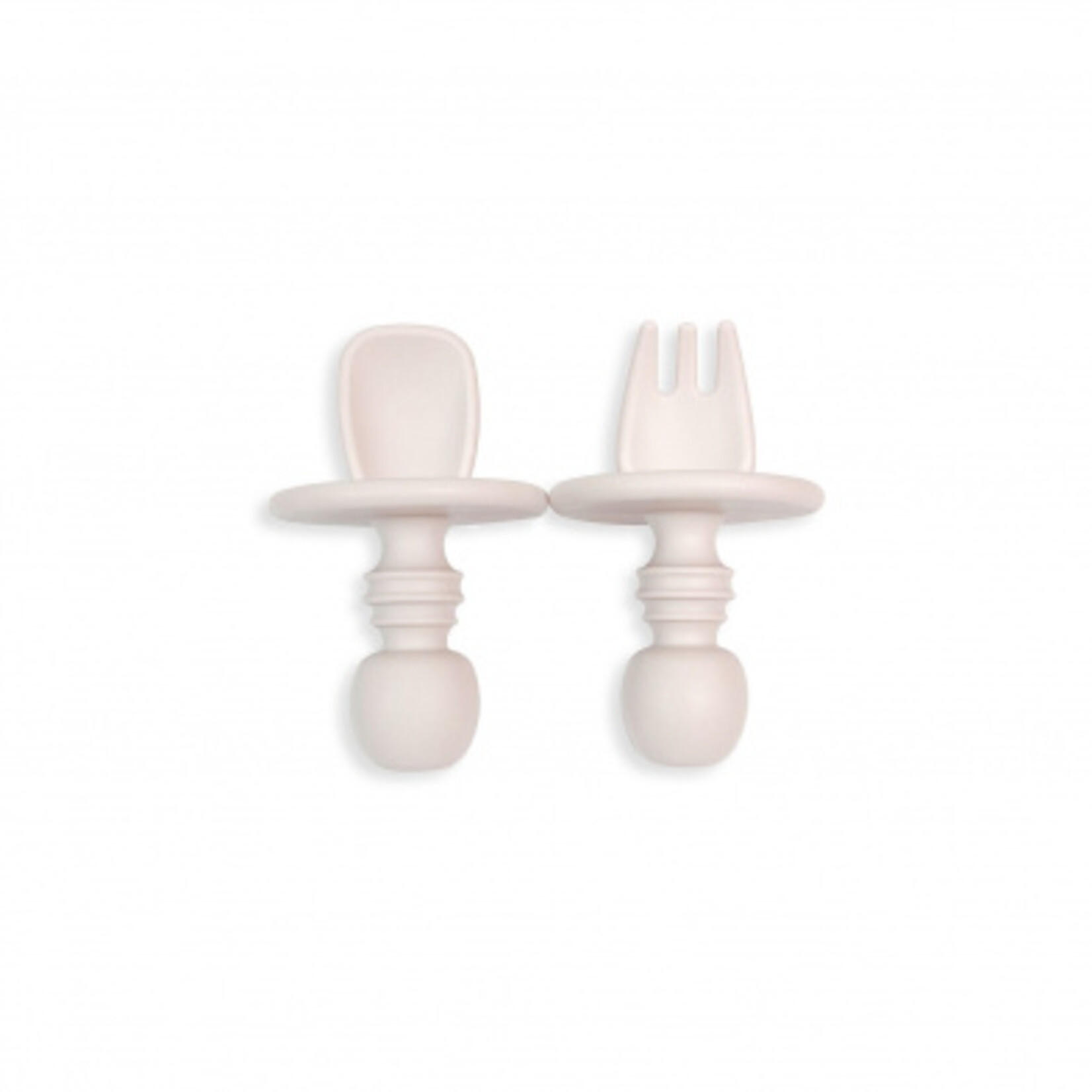 Kushies Kushies Sili Fork & Spoon Set Pink