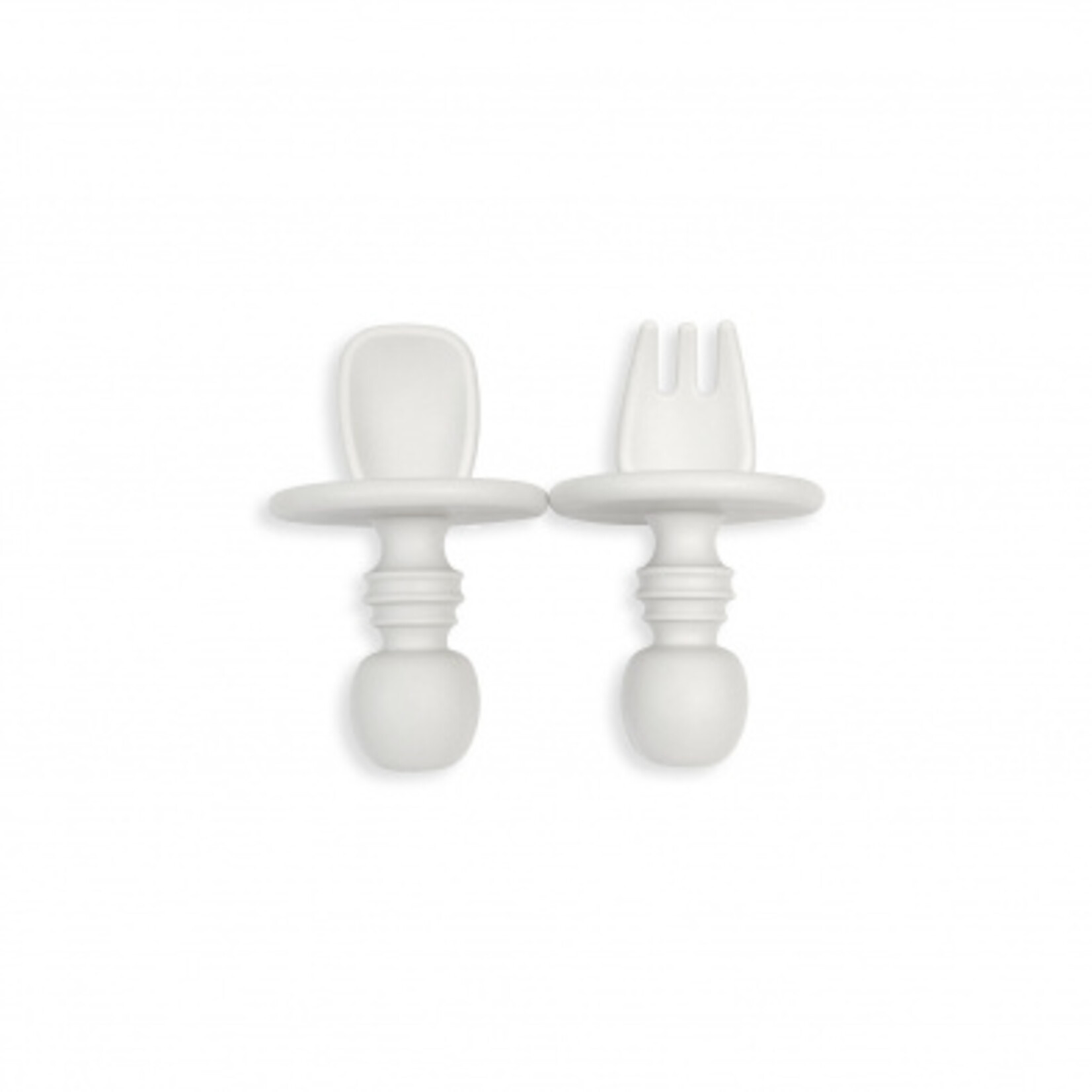 Kushies Kushies Sili Fork & Spoon Set Day Dream Grey