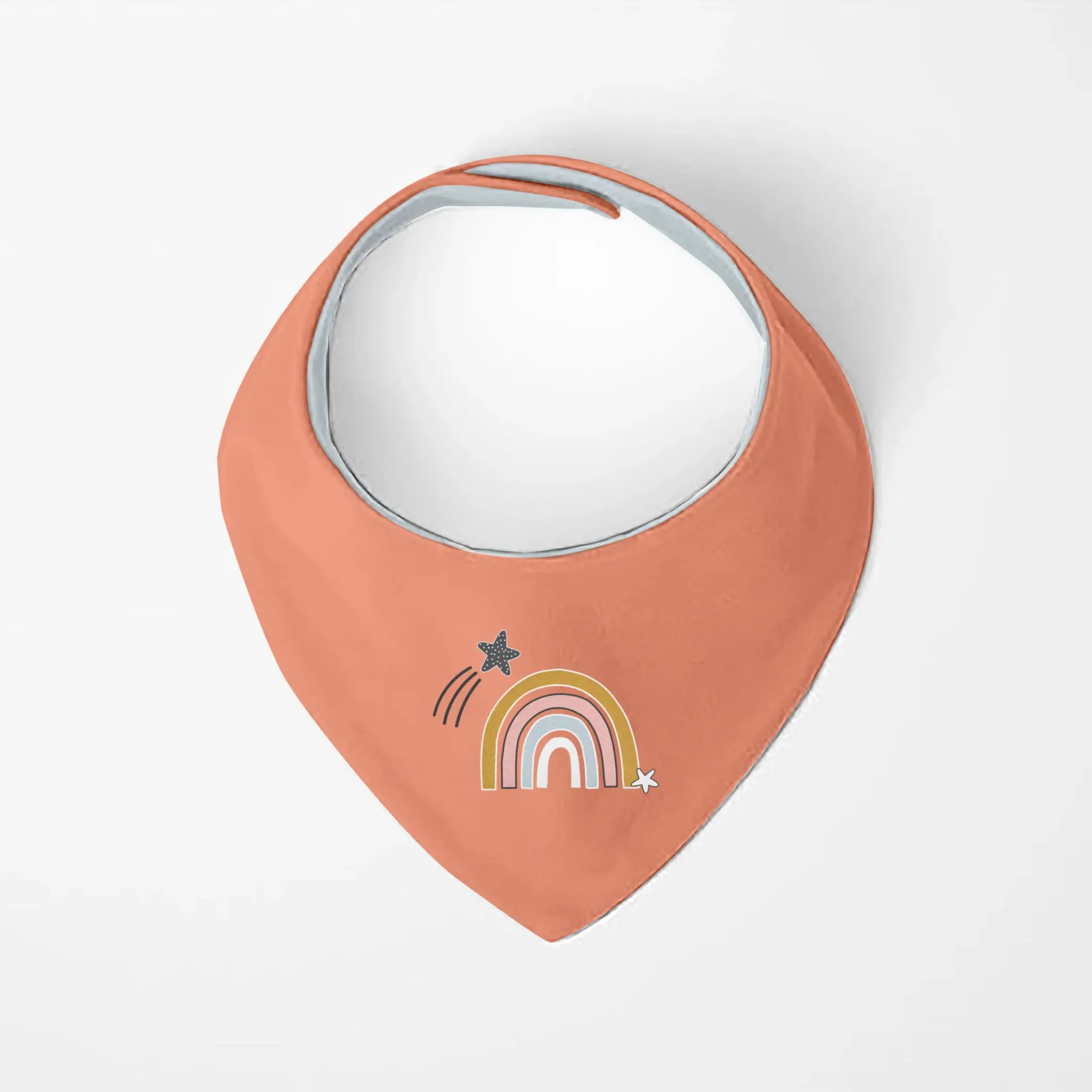 Kushies Kushies Dribble Bib Bandana Rainbow 2pk 6m+