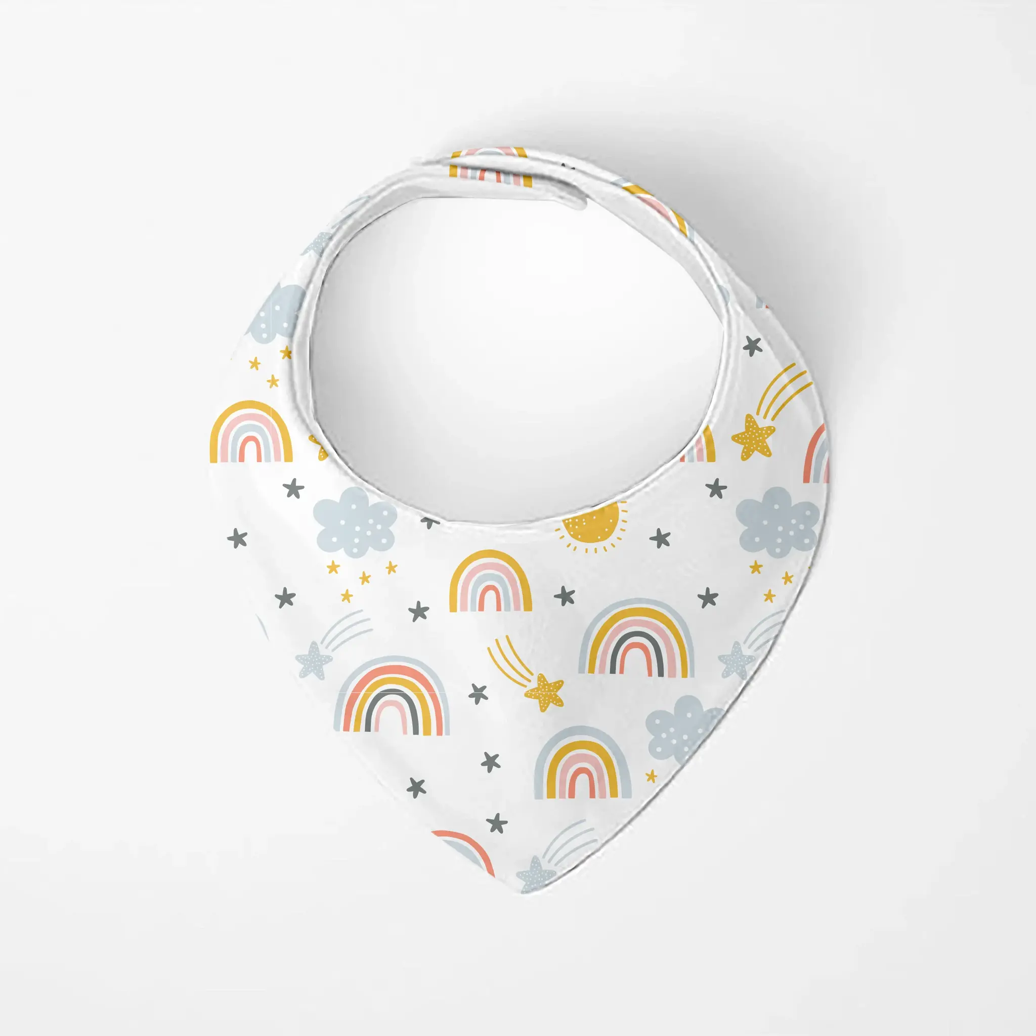 Kushies Kushies Dribble Bib Bandana Rainbow 2pk 6m+