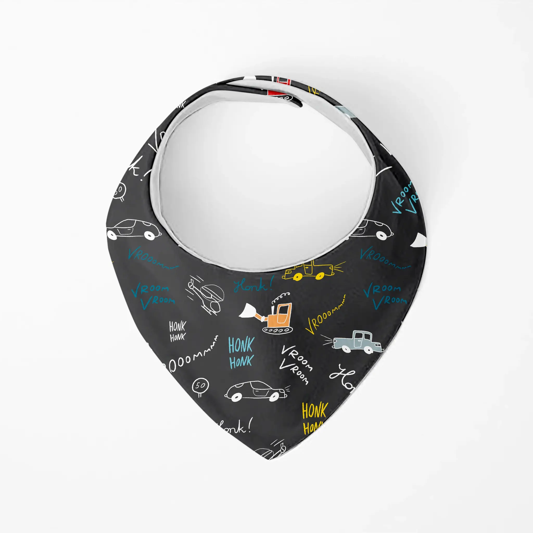 Kushies Kushies Dribble Bib Bandana Cars 2pk 6m+