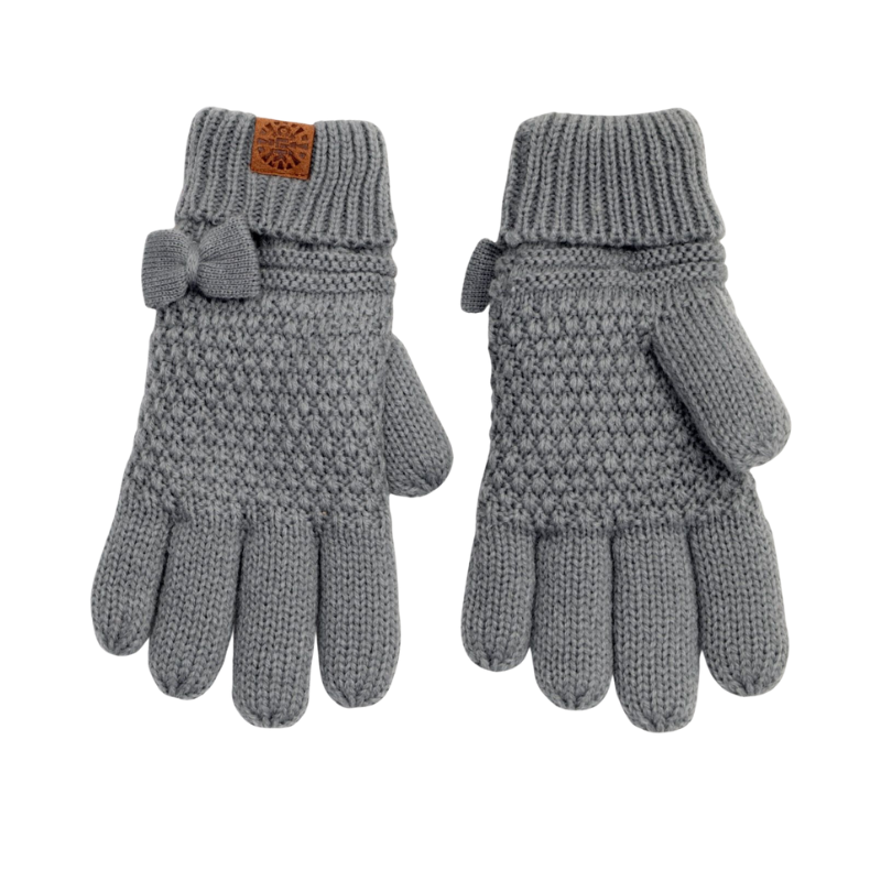 CaliKids Calikids Knit Gloves Grey