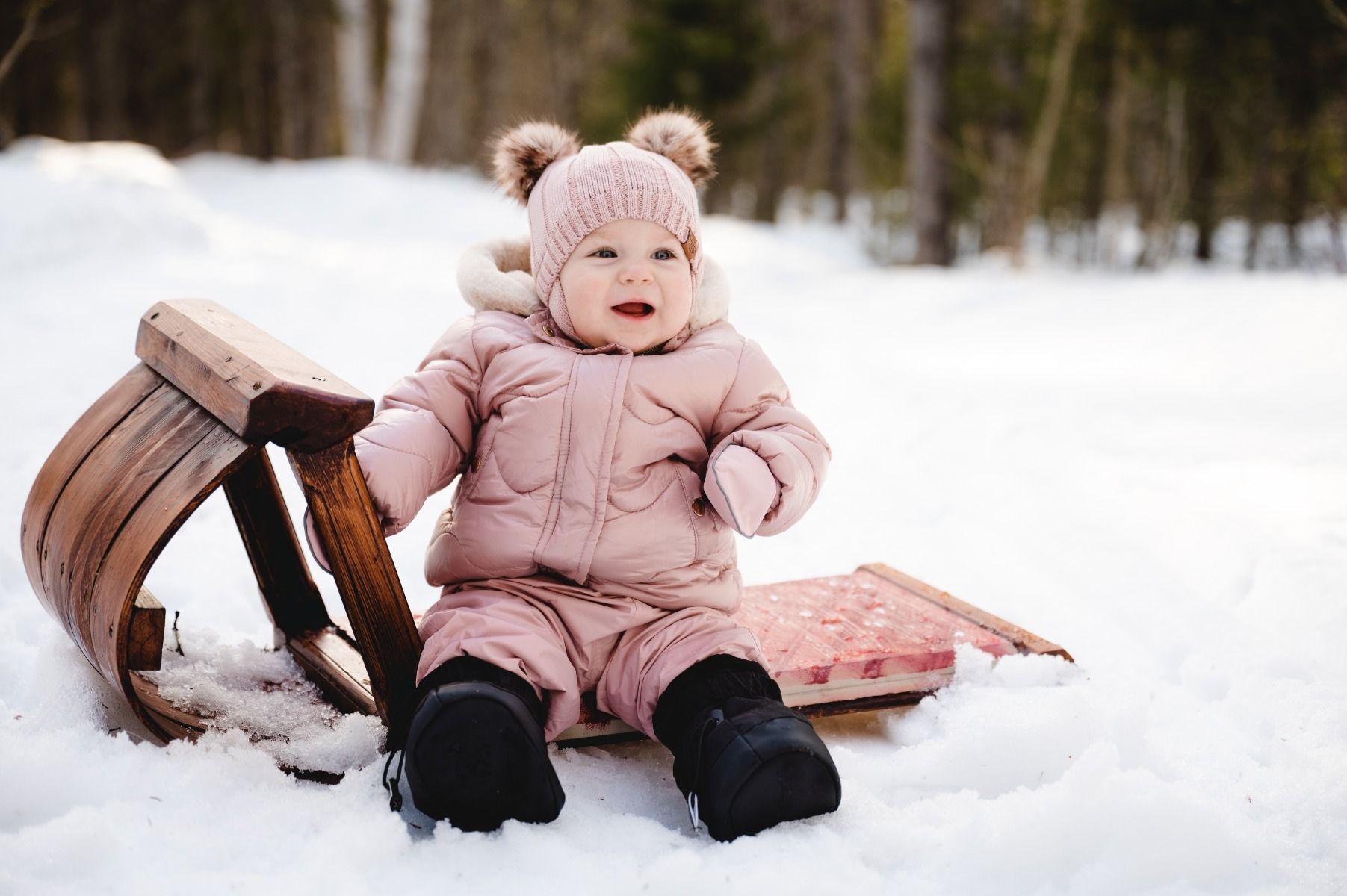CaliKids Calikids Hat w/Poms Cream