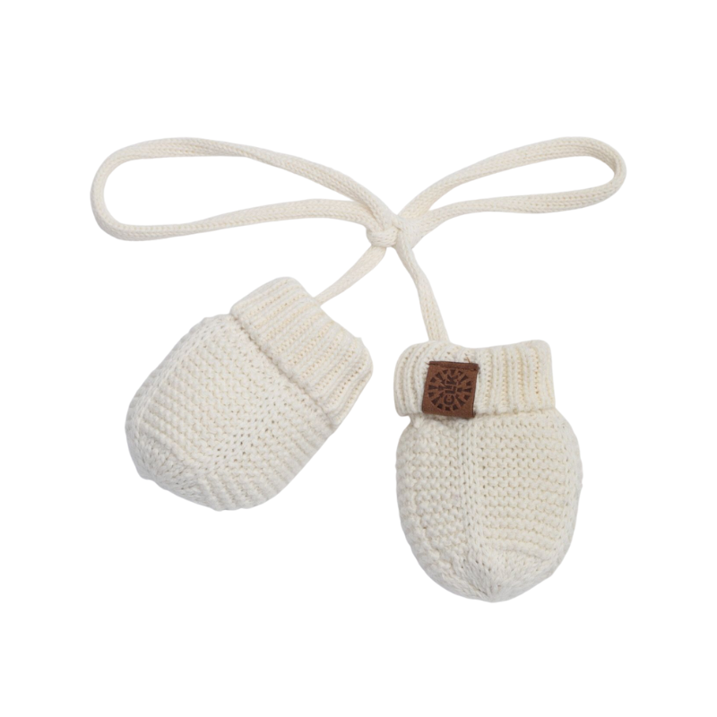 CaliKids Calikids Cotton Knit Mitt Cream