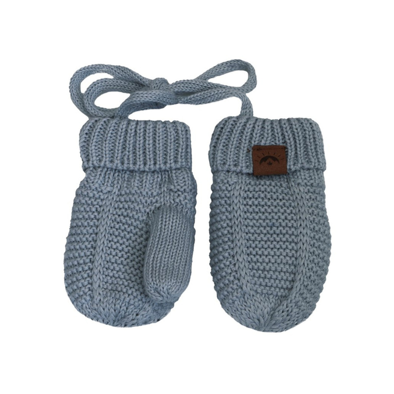 CaliKids Calikids Cotton Knit Mitt Blue