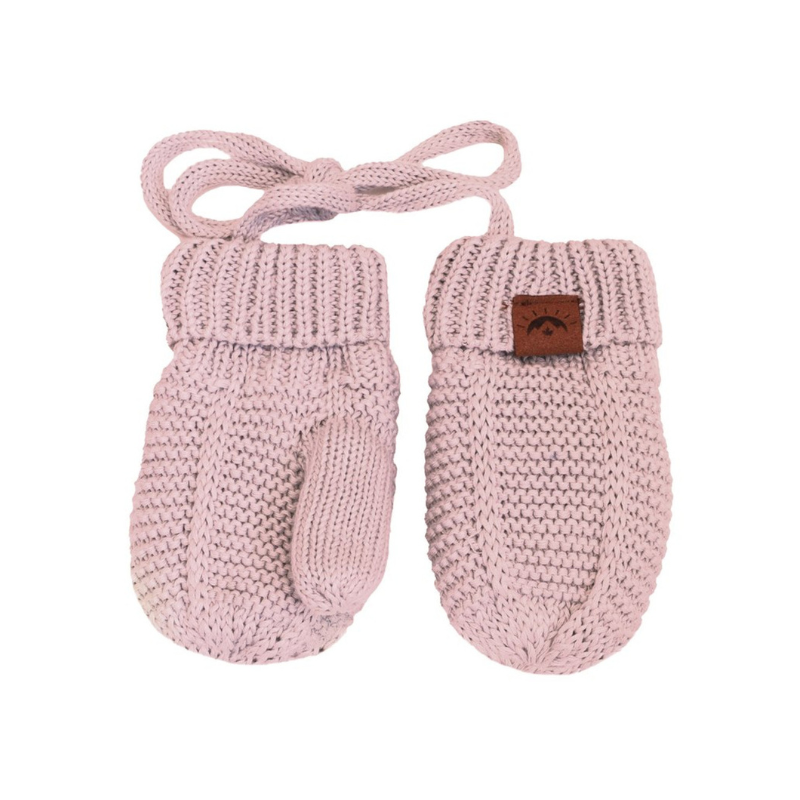 CaliKids Calikids Cotton Knit Mitt Rose