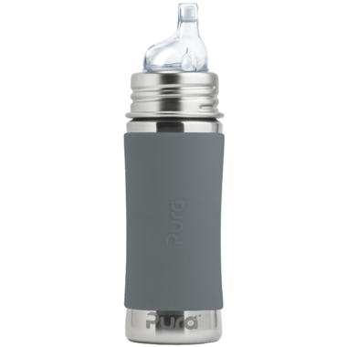 Pura Pura Sippy Bottle Slate 325ml