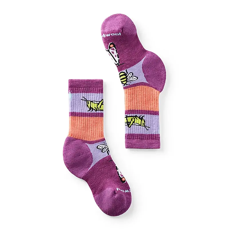 Smartwool Smartwool Kids Hike FC Crew Mauve Mdw Garden Bugs