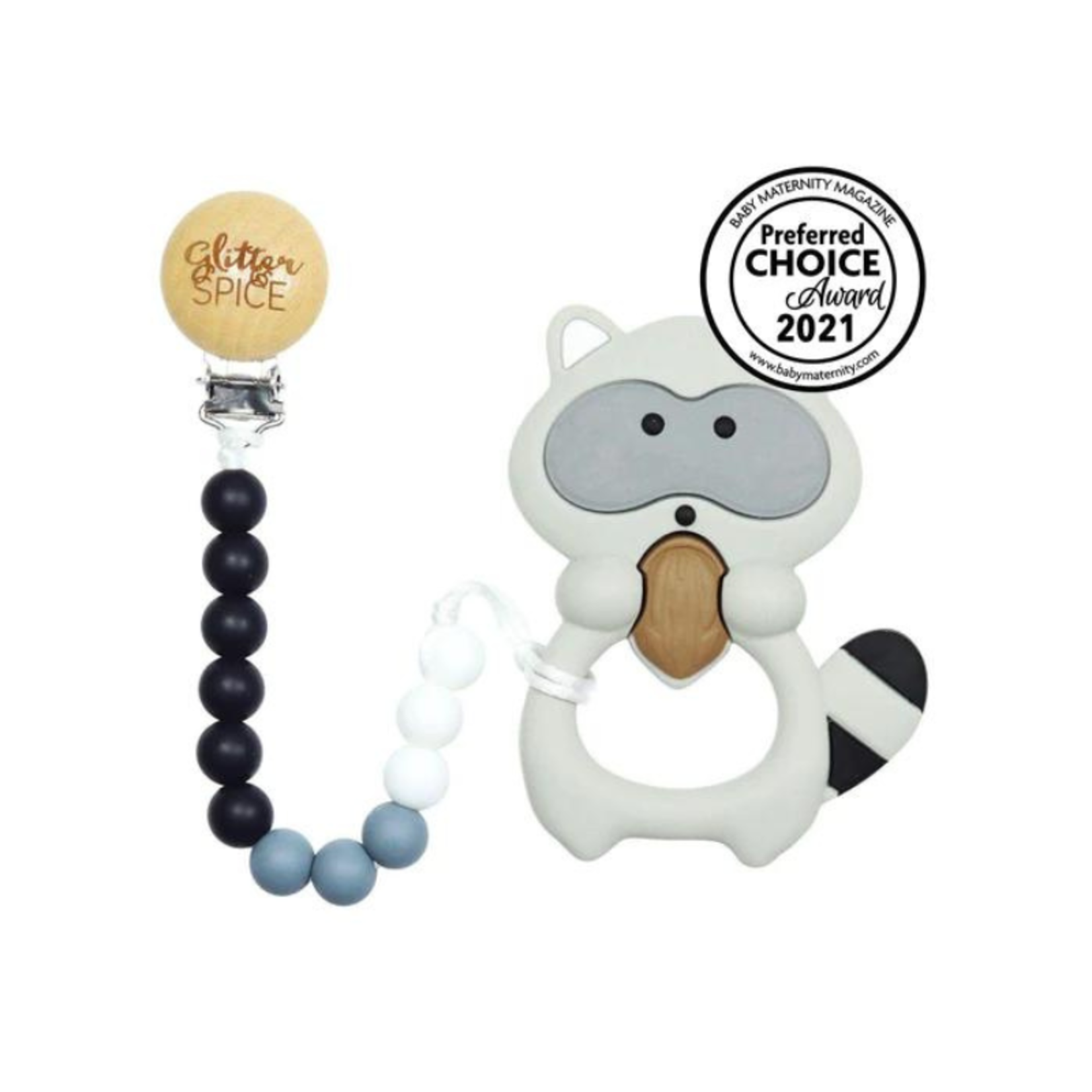 Glitter & Spice Glitter & Spice Teether Racoon