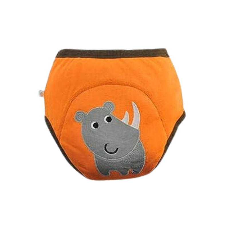 Zoocchini Zoocchini Organic Cotton Training Pant Orange Rhino