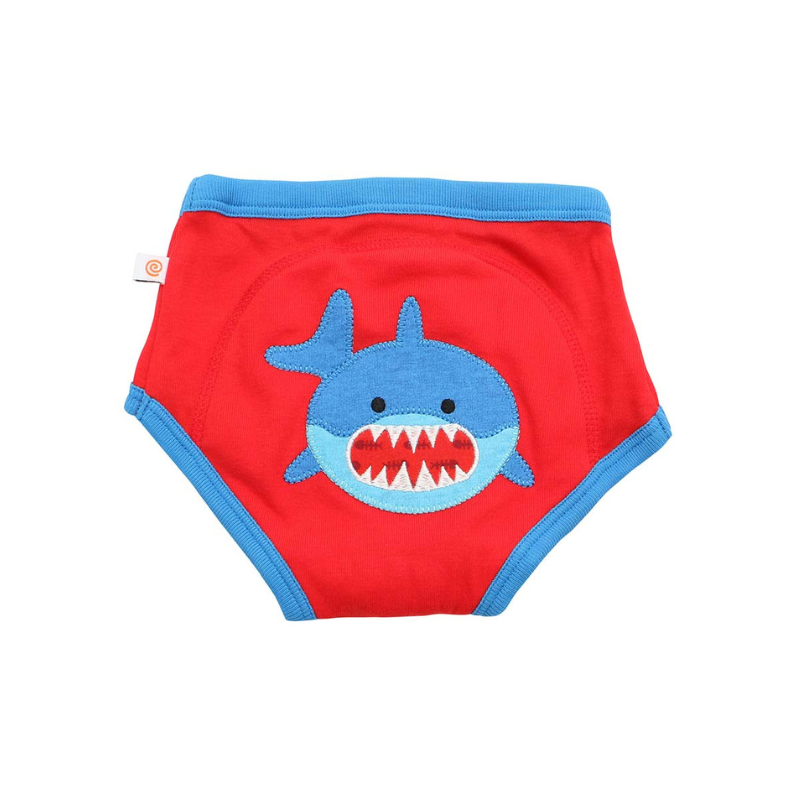 Zoocchini Zoocchini Organic Cotton Training Pant Red Shark