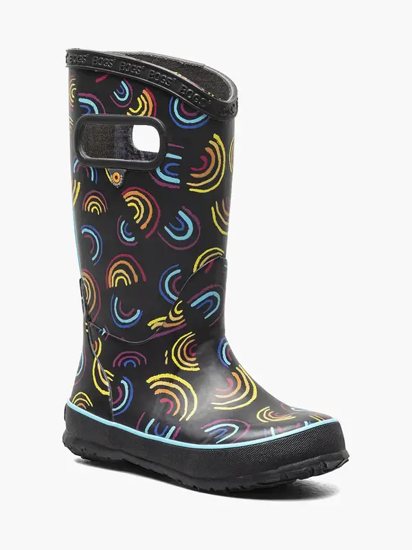 Bogs Bogs Rainboot Rainbow Black Multi