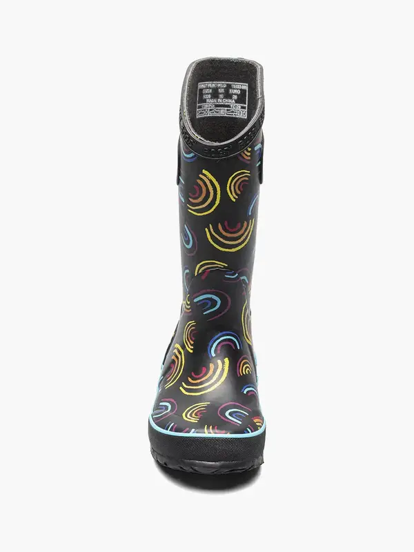 Bogs Bogs Rainboot Rainbow Black Multi