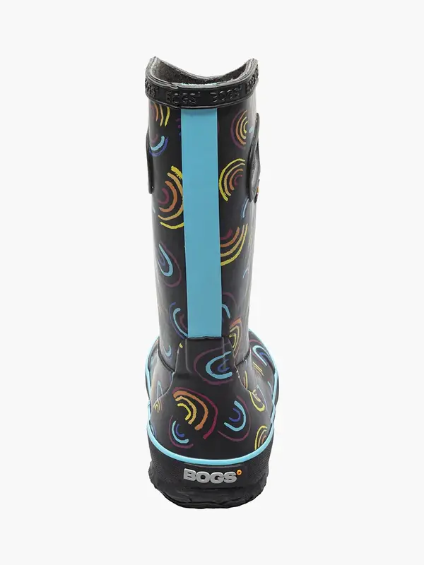 Bogs Bogs Rainboot Rainbow Black Multi