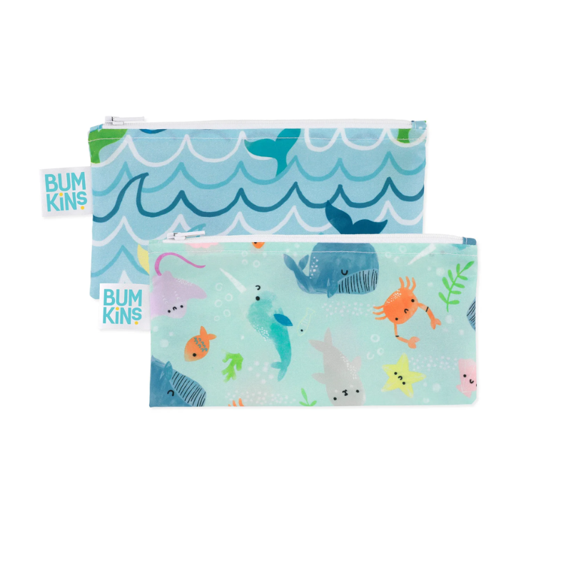 BumKins Bumkins Snack Bag 2pk Ocean Life