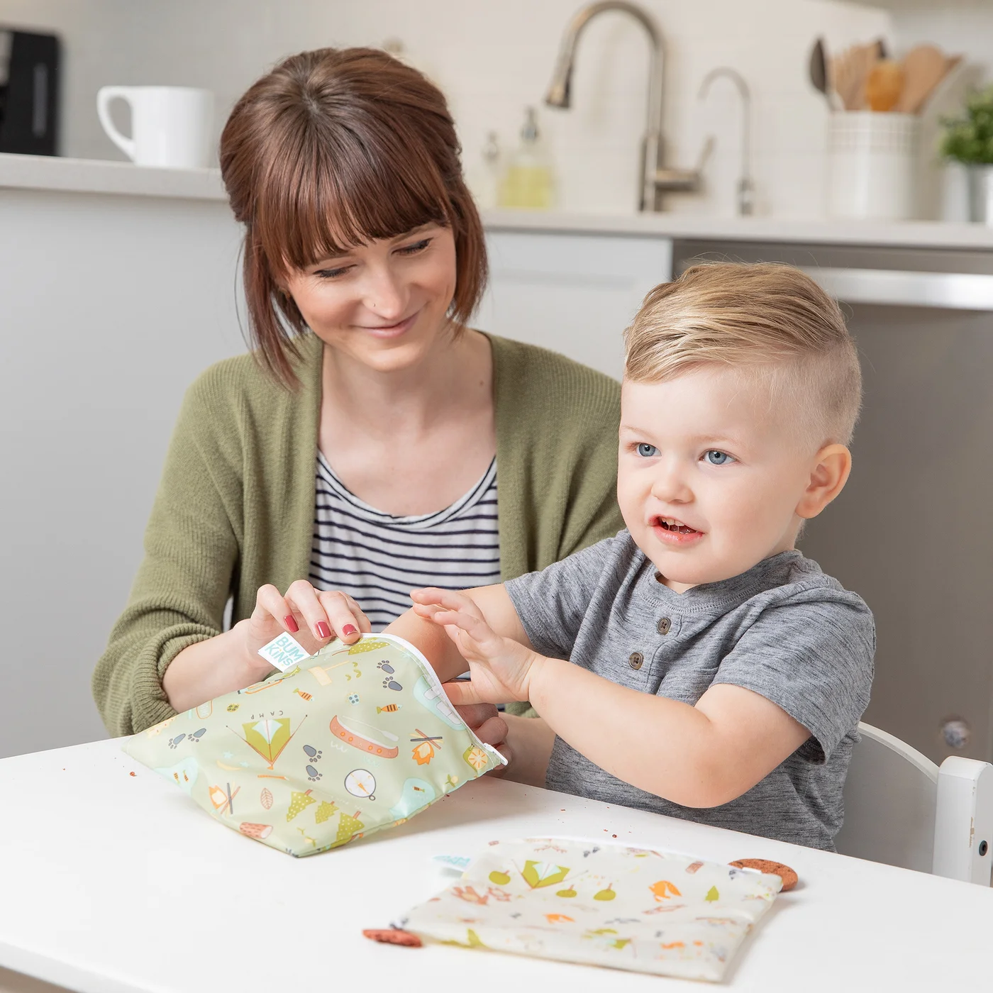 BumKins Bumkins Snack Bag 2pk Happy Campers