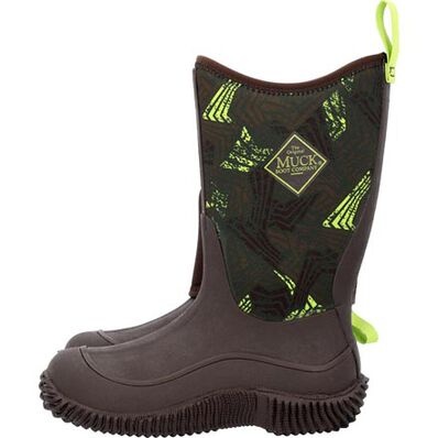 Muck Boot Company Muck Kids Hale Boot Bracken Distressed Geo Print