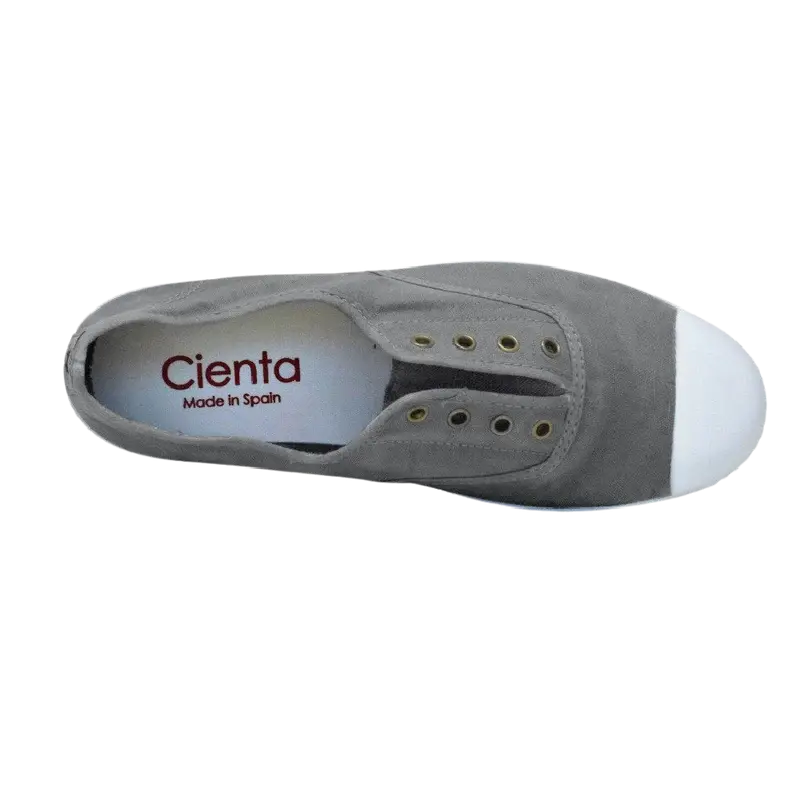 Cienta Cienta Canvas Slip on Grey/Gris