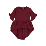 Vignette Vignette Dawn High-Low Shirt Maroon