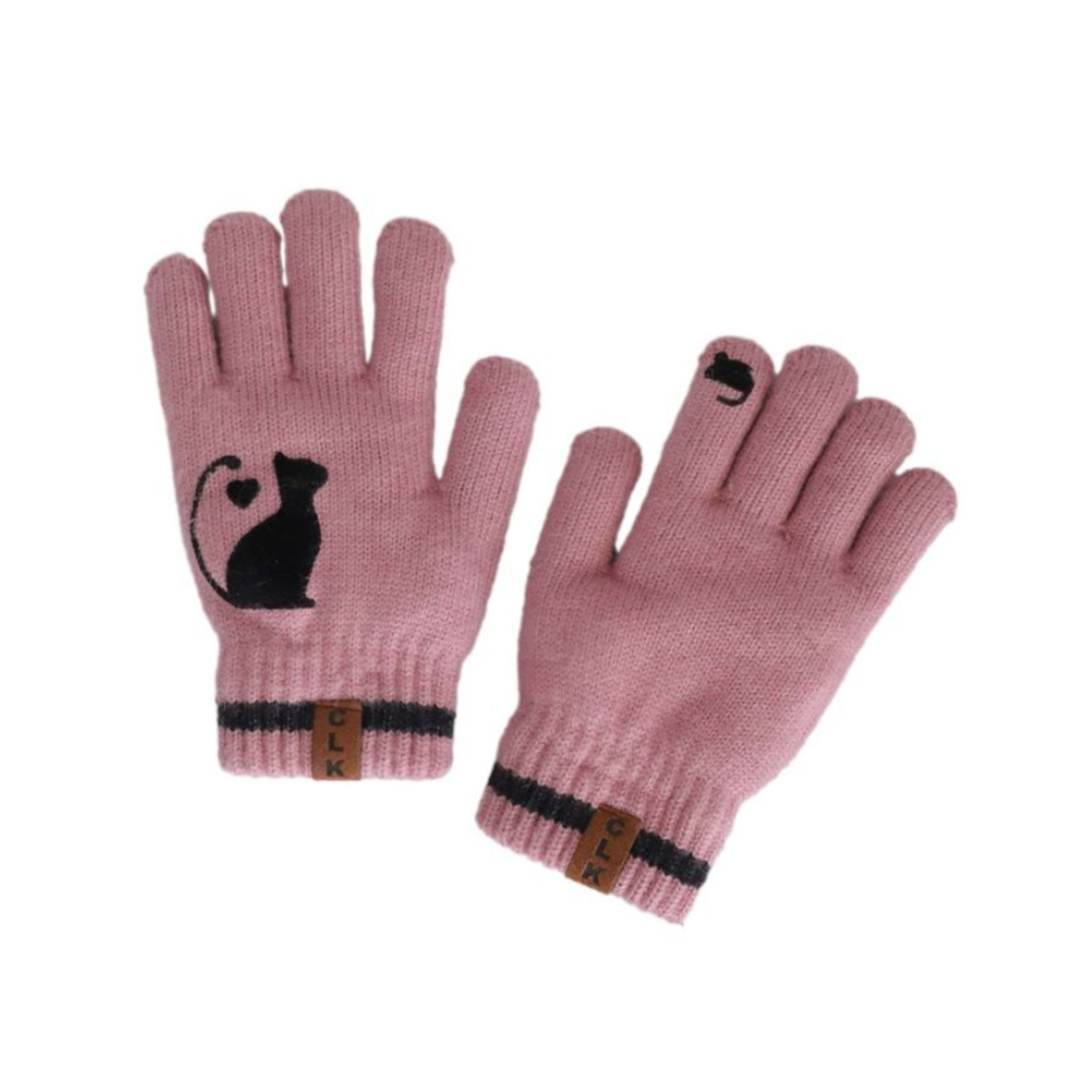 CaliKids Calikids Lined Knit Gloves Pink