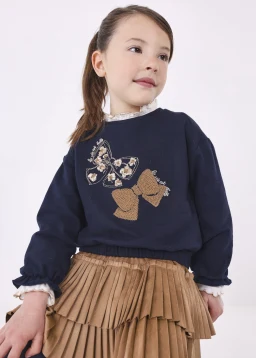 Mayoral Mayoral Sweater Bows Navy
