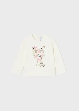 Mayoral Mayoral L/S Shirt White/Rose
