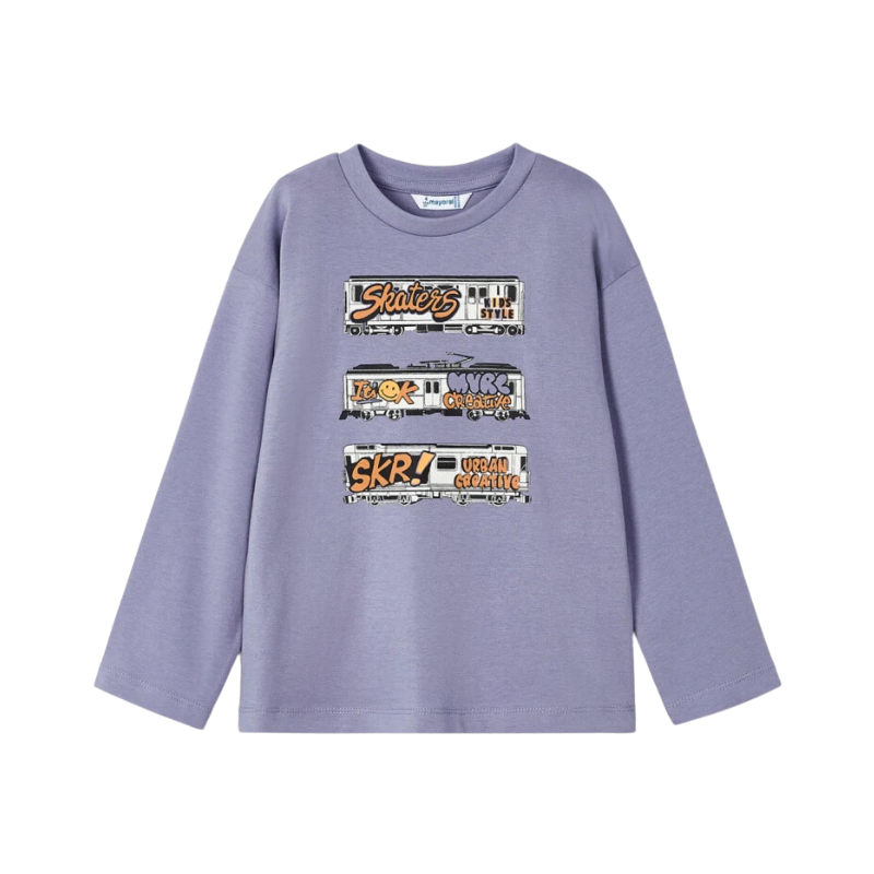 Mayoral Mayoral L/S Top Skater Mauve