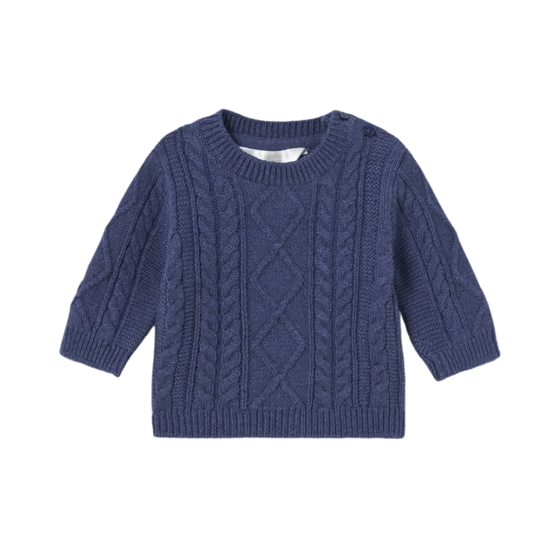 Mayoral Mayoral Braided Sweater Eclipse Blue