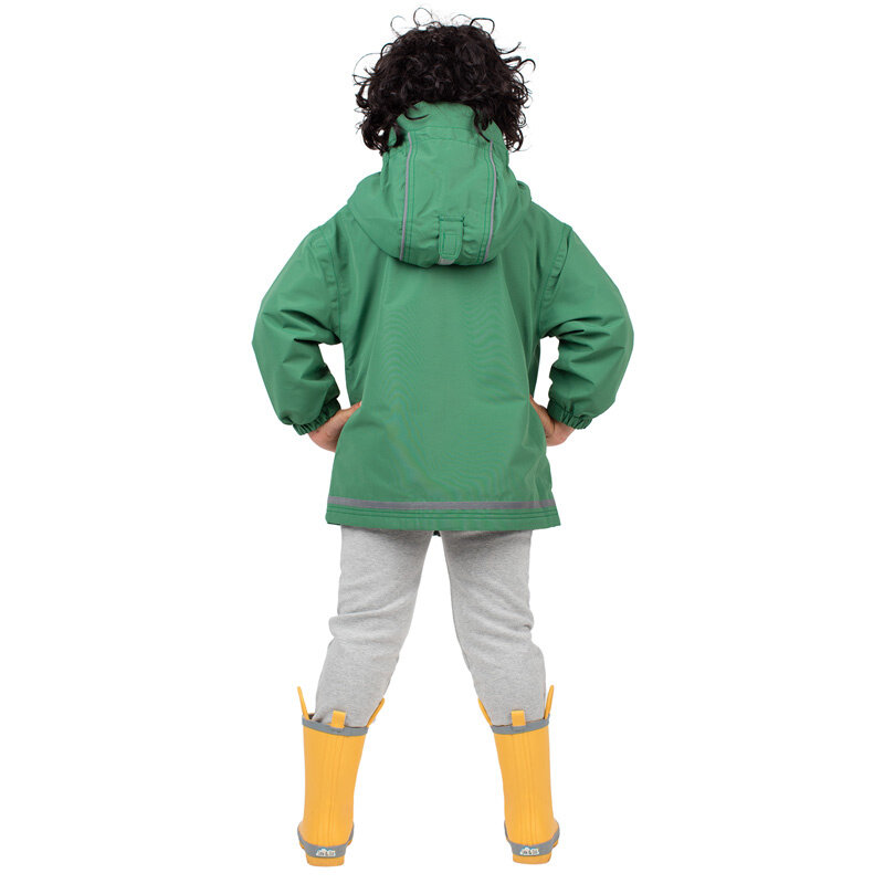 Jan & Jul Jan & Jul Fleece Lined Rain Jacket Fern Green