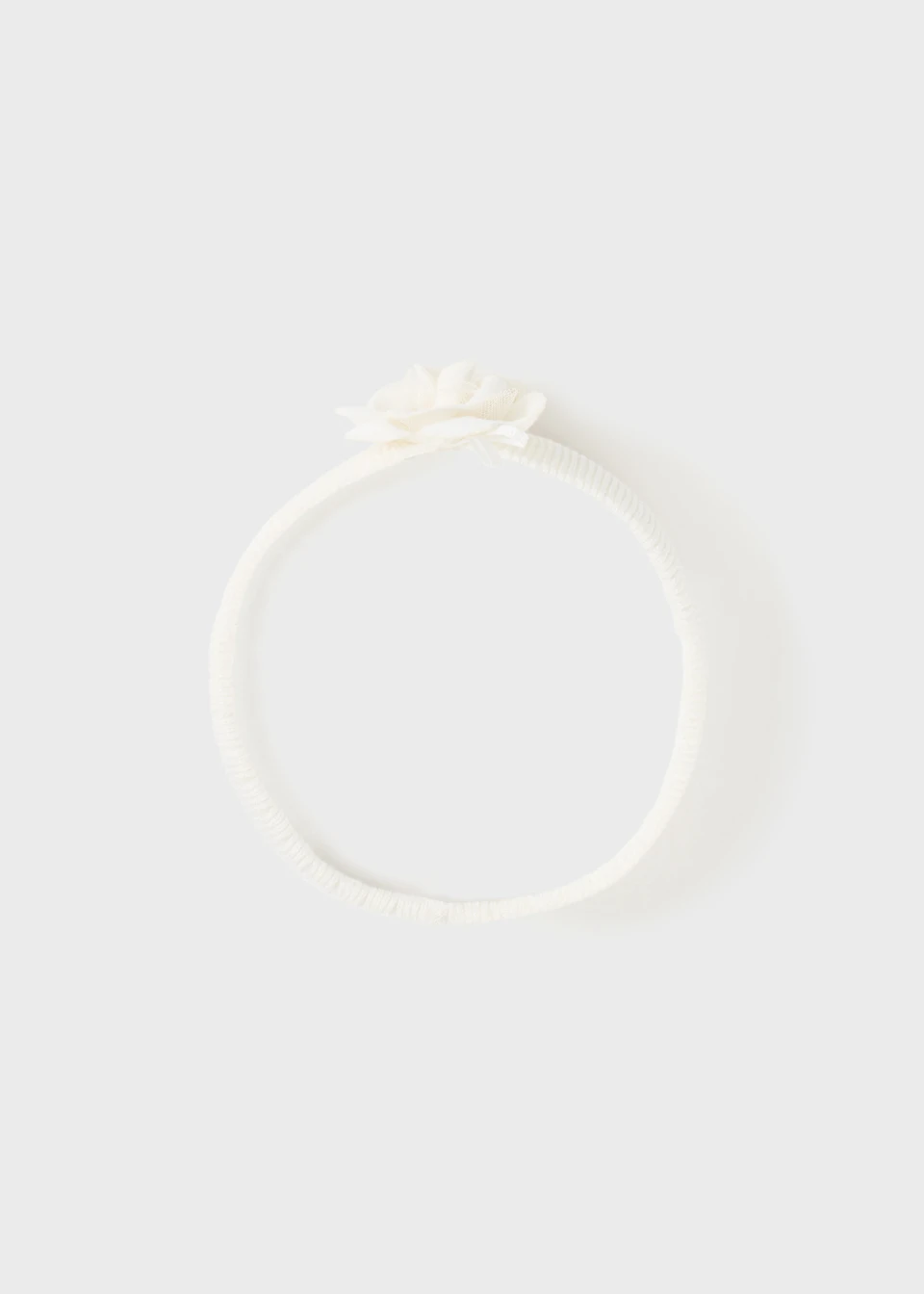 Mayoral Mayoral Knit Headband Flower Natural