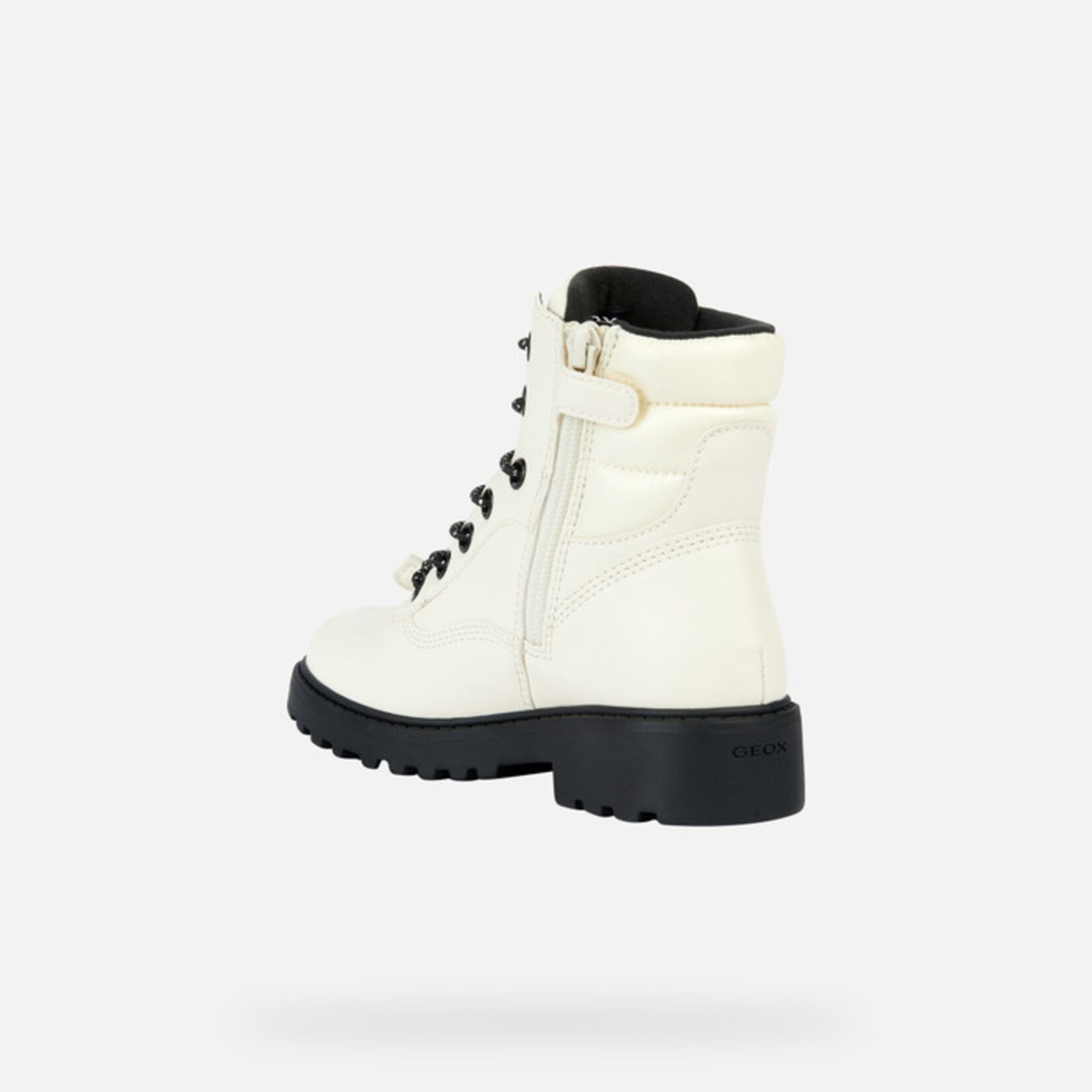 Geox Geox Casey Ankle Boot Light Ivory/Black