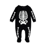 Petit Lem Petit Lem Sleeper Skeleton Black/Glow in the Dark