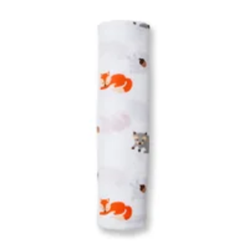 Lulujo Lulujo Muslin Swaddle Cttn/FrstFrnds 47" x 47"
