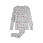 Petit Lem Petit Lem Adult Xmas PJ's Men's Santa Heather Grey