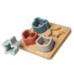 Mary Meyer Mary Meyer Simply Silicone Bamboo Shape Sorter 4x4"