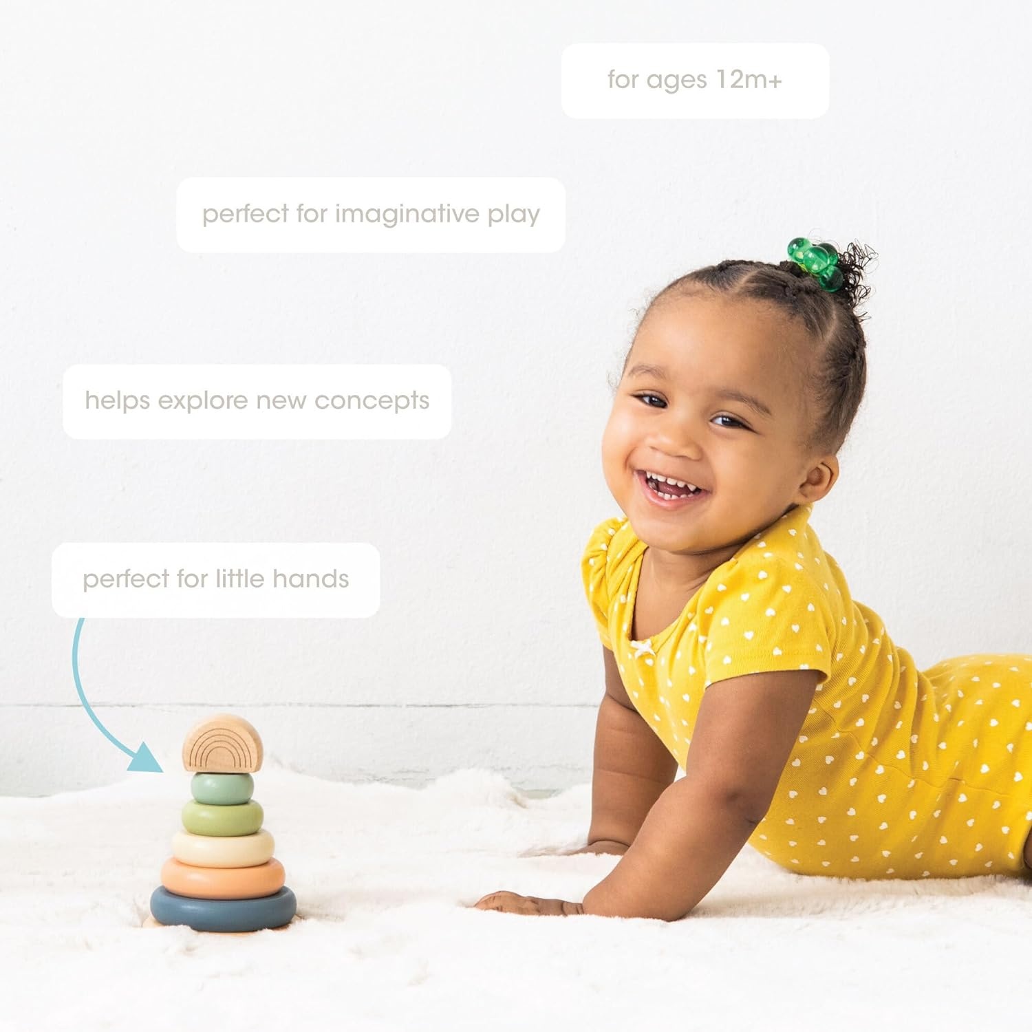 Pear Head Pear Head Stacking Wooden Tower Toy