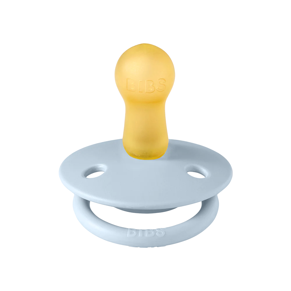 Bibs BIBS Pacifier OG Latex COLOUR 2pk Baby Blue