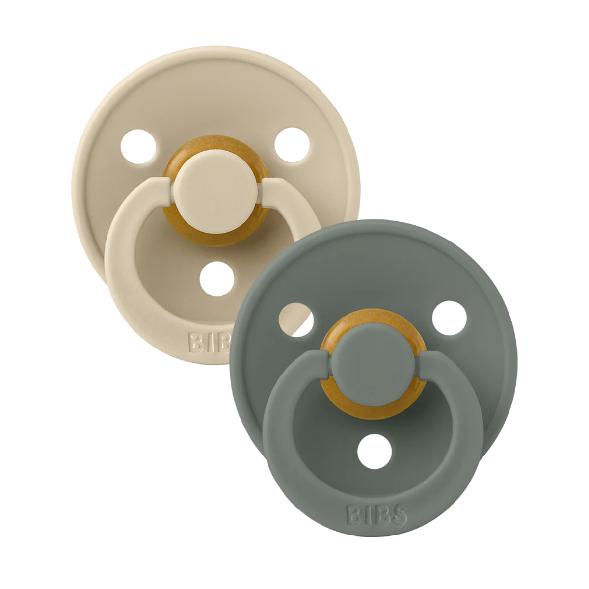 Bibs BIBS Pacifier OG Latex COLOUR 2pk Vanilla/Pine