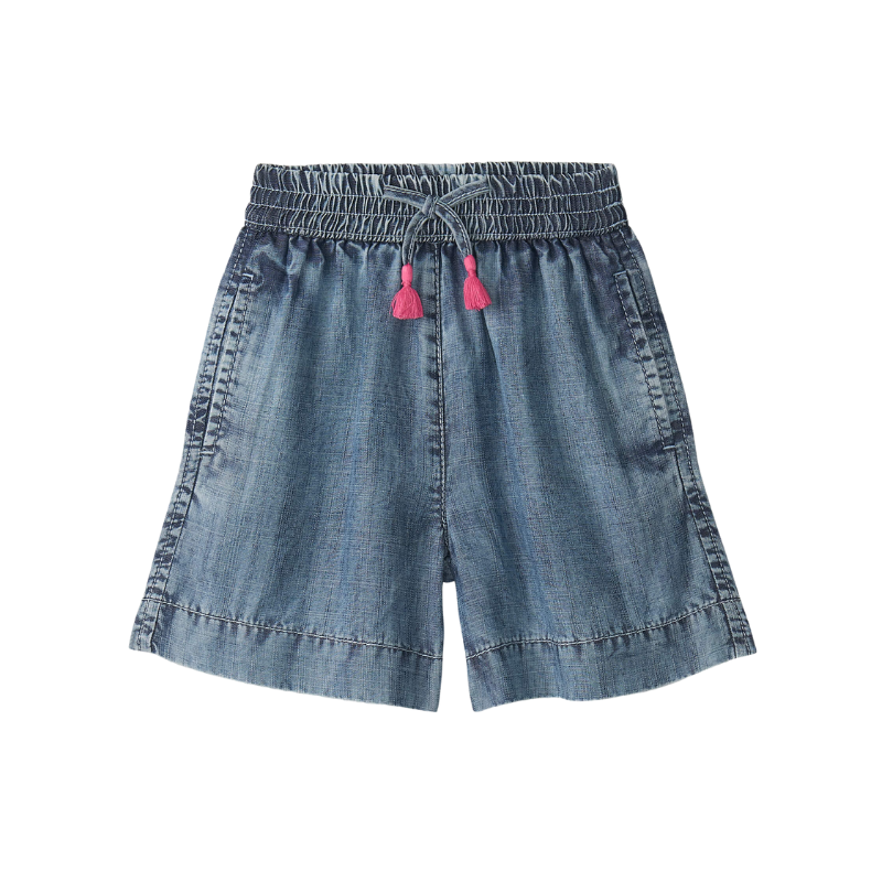 Hatley Hatley Tencel Flairy Shorts Blue Acid Rinse