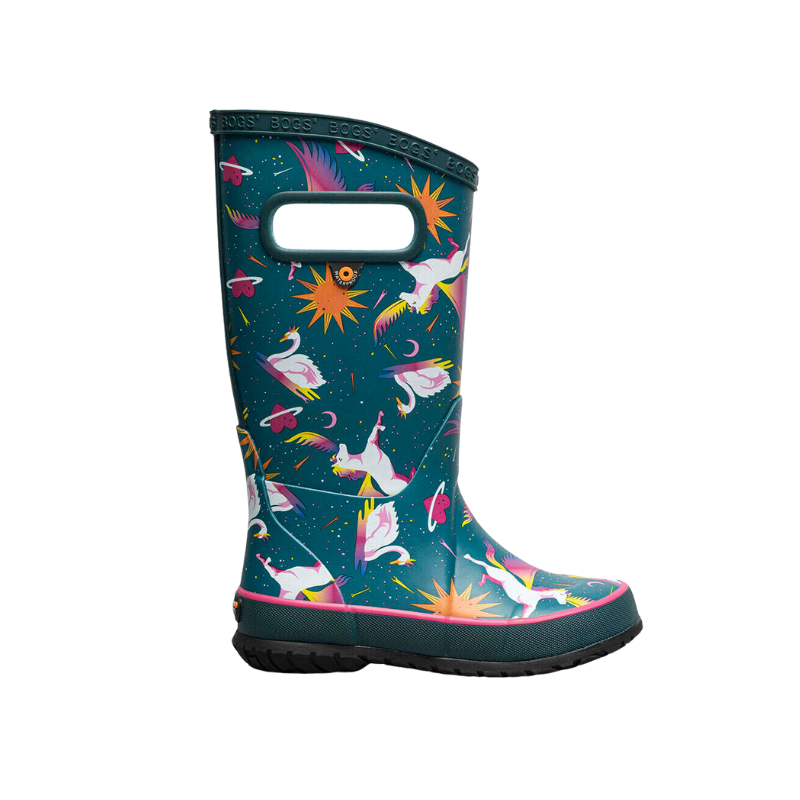 Bogs Bogs Rainboot Unicorn Swan Teal Multi