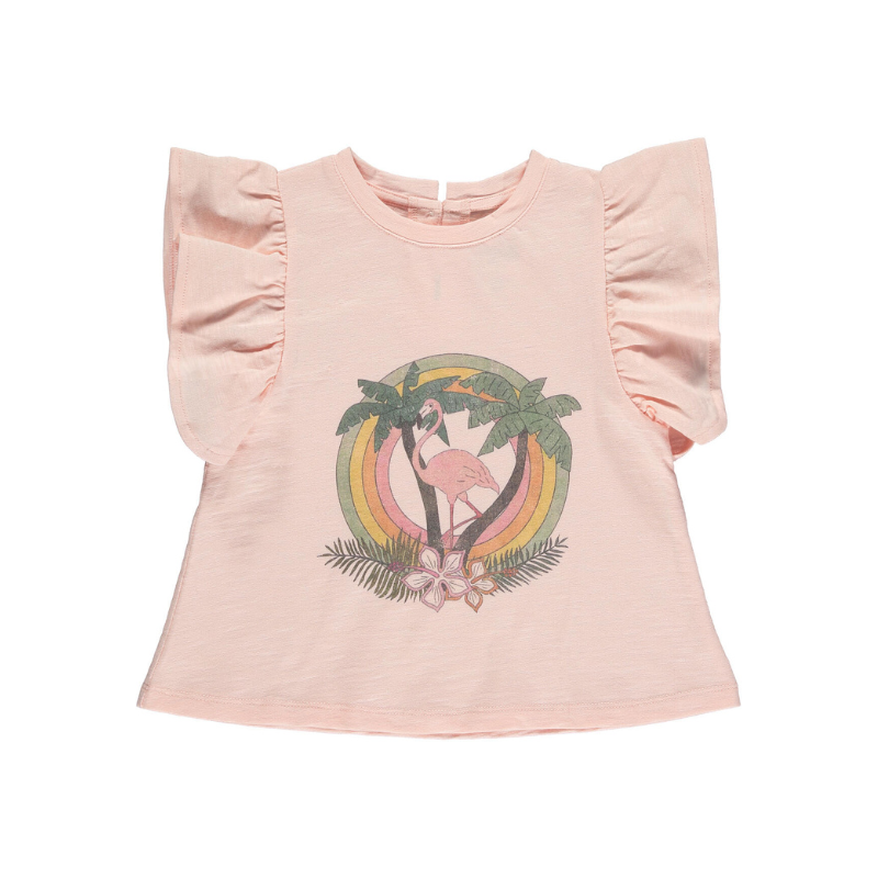 Vignette Vignette Sutton Tshirt Palms Pink