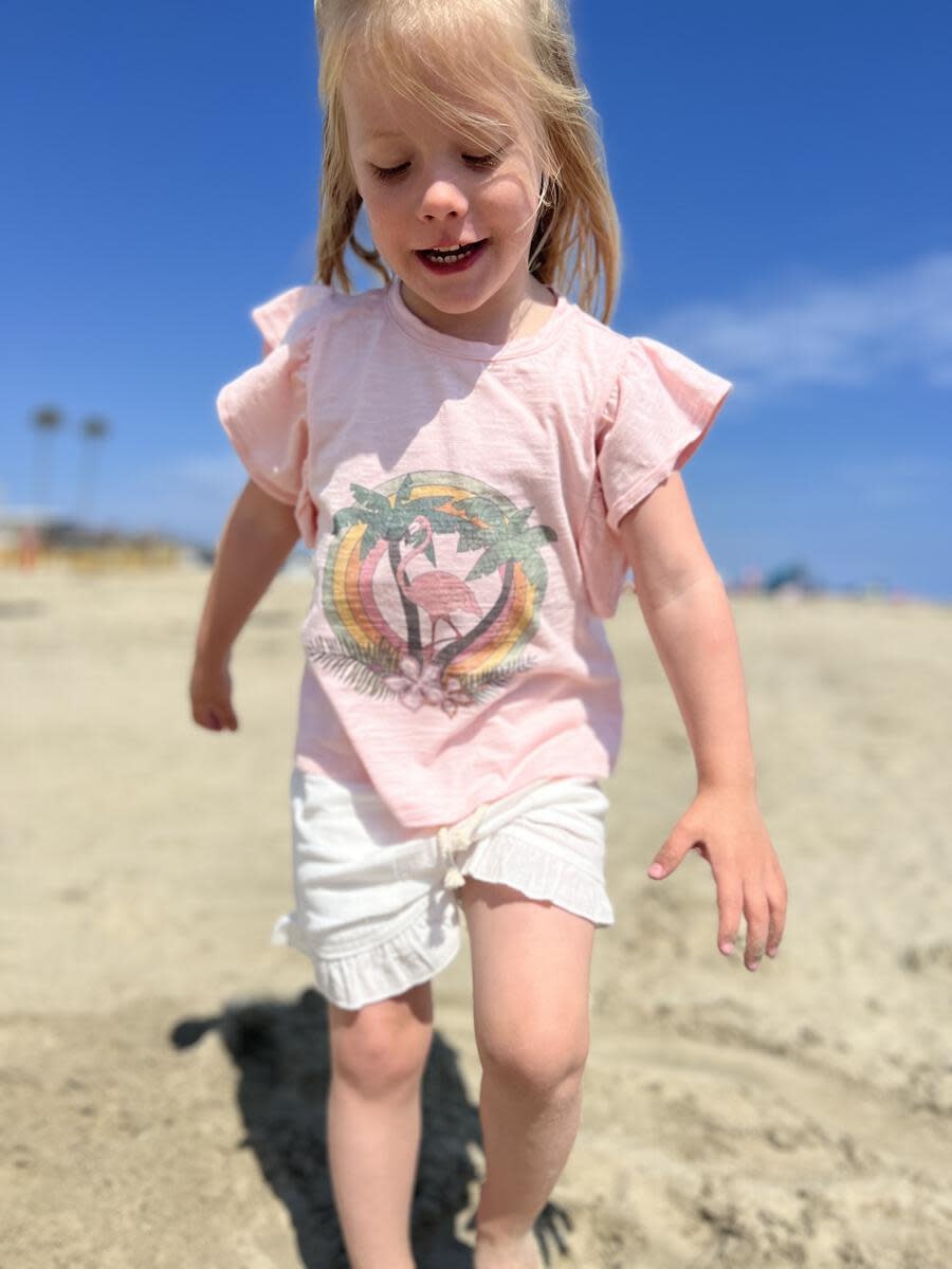 Vignette Vignette Sutton Tshirt Palms Pink