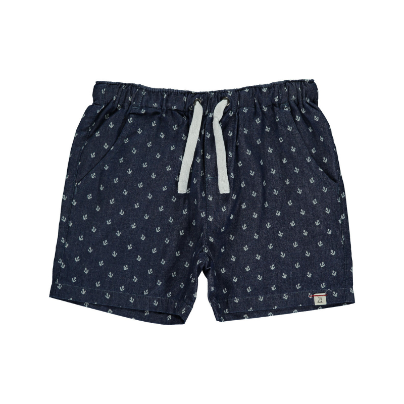 Me & Henry Me & Henry Mahalo Shorts Chambray Anchor