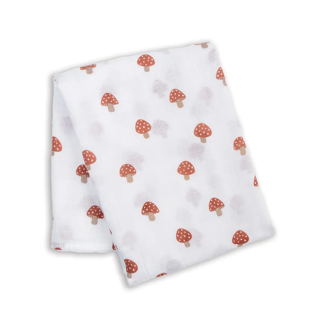 Lulujo Lulujo Muslin Swaddle Mushrooms 40" x 40"