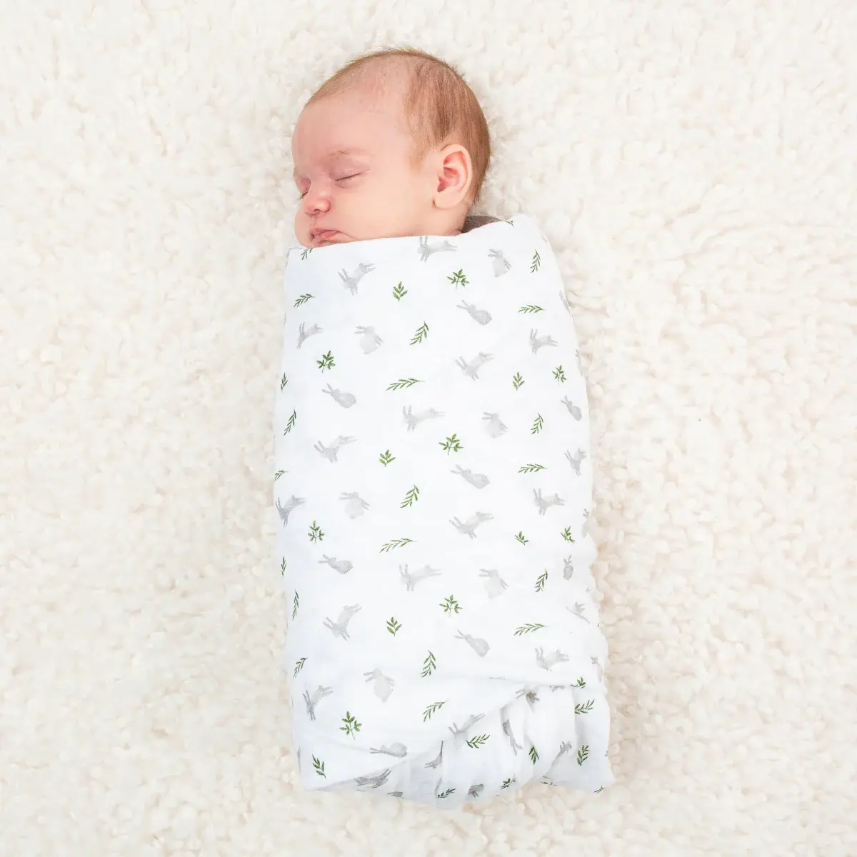 Lulujo Lulujo Muslin Swaddle Bunnies 40" x 40"