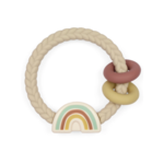 Itzy Ritzy Itzy Ritzy Rattle Silicone Teether Neutral Rainbow