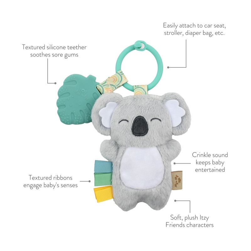 Itzy Ritzy Itzy Ritzy Pal Plush Teether Rainbow 0M+