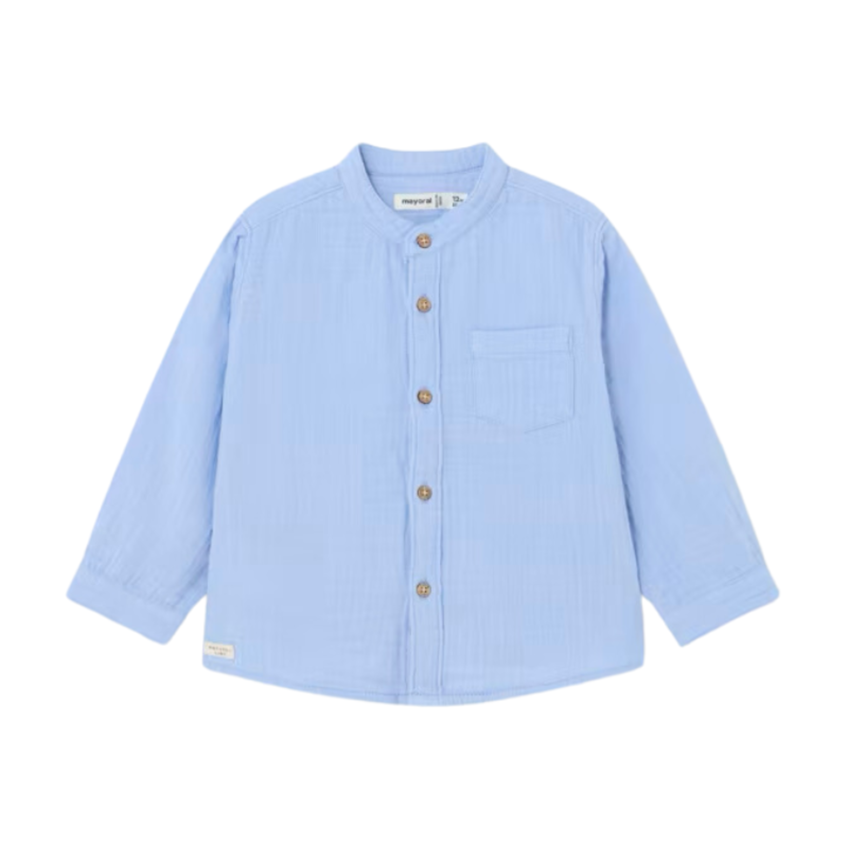 Mayoral Mayoral S/S Button Shirt Cloud