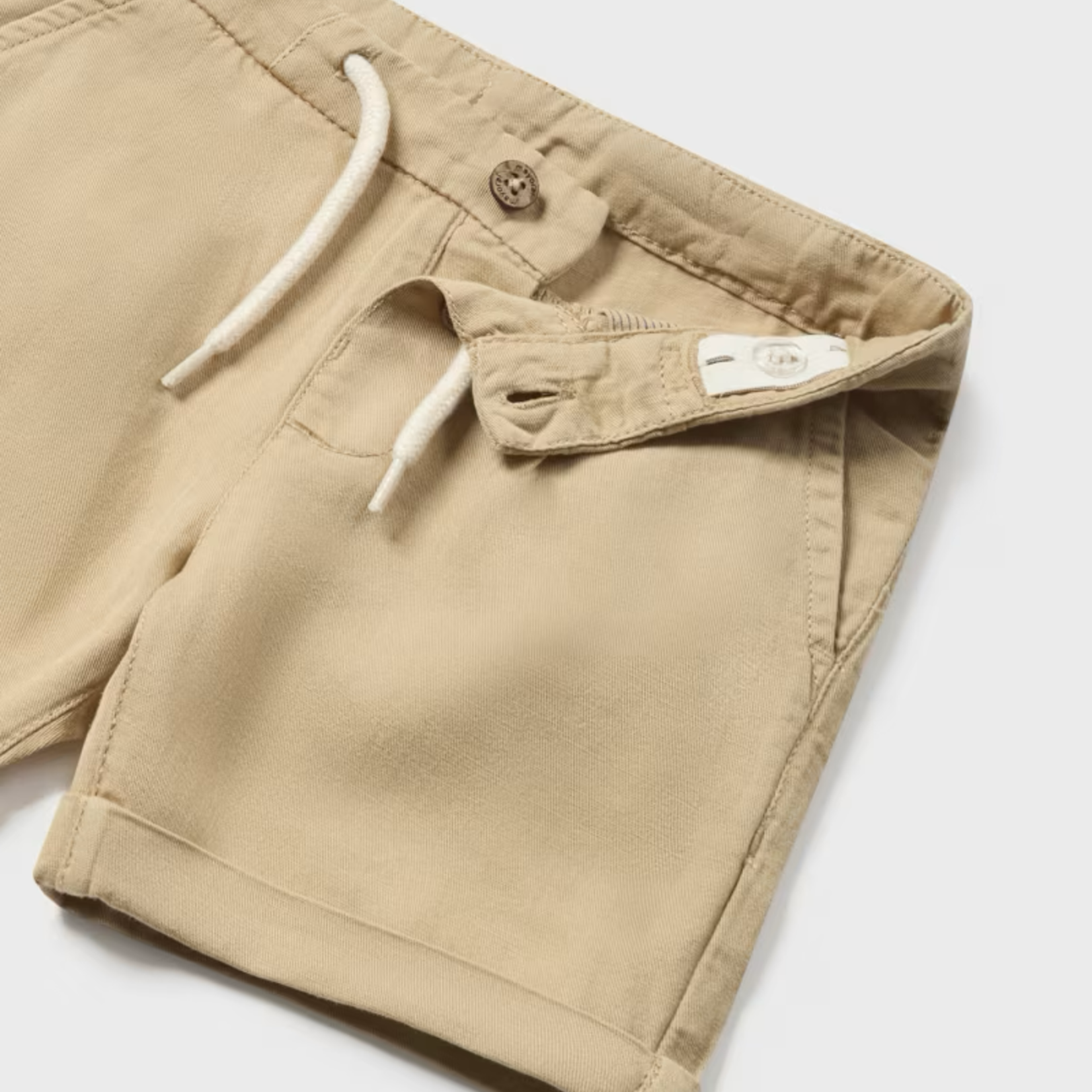 Mayoral Mayoral Linen Relaxed Shorts Cookie